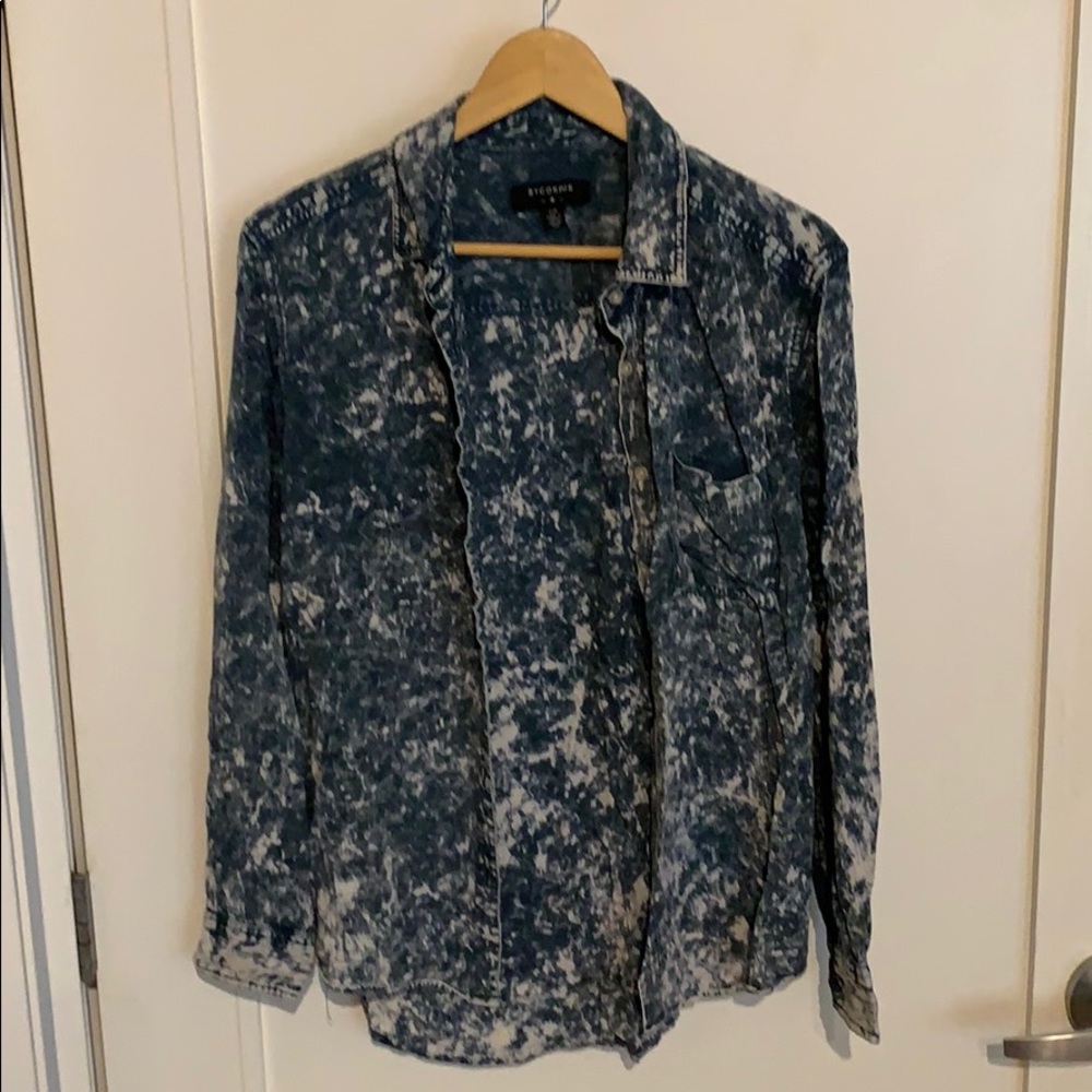 Bycorpus blue and white long sleeve top size s